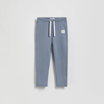 Reserved - Legíny s vysokým podílem bavlny a nášivkou - modrá - 173FI-55X - 173FI-55X-80