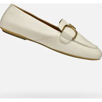 Dámské mokasíny Geox Dámské Krémové dámské mokasíny Geox Palmaria Bílá 40 (2750310)