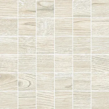 Obklad Nordic Wood Mosaico 5x5 Glacier - dlaždice mozaika 30x30 krémová NDW884N