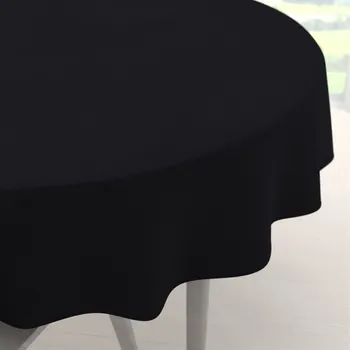 ubrus Velký dekorační kulatý ubrus BKS-410 Černý Ø 150 cm