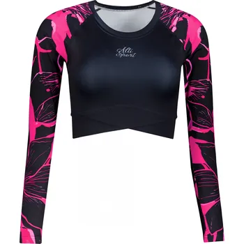 Dámské tričko Dámský funkční crop top premium ALTISPORT VOJ/ALW114TR04 HOT-PINK M