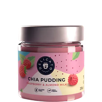 Chia pudink malinový Delicatofood 200g