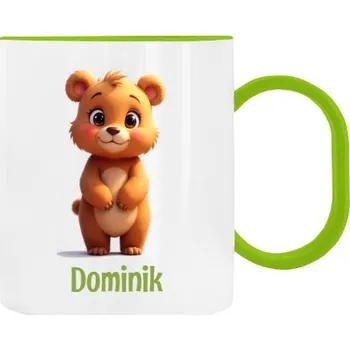 Dětský hrnek plastový s potiskem Medvídek se jménem