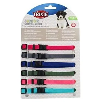 Obojek pro psa Obojek nylon pro štěňata rozliš.růž.-hnědá S-M 6ks TR