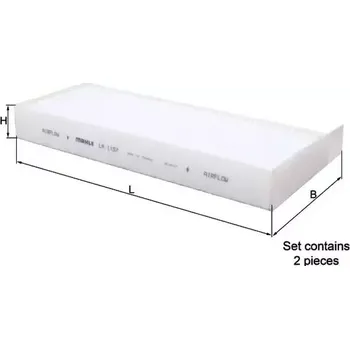 Kabinový filtr KNECHT Filtr vzduchu v interiéru KNC LA 1157/S