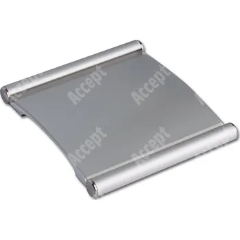 Informační tabulka Stříbrná dveřní tabulka Plato 090 o velikosti&nbsp;90 x 90 mm