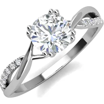 Prsten Royal Fashion stříbrný pozlacený prsten MR073 Velikost: 8 (EU: 57-58)