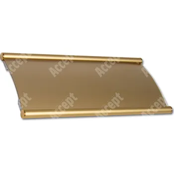 Informační tabulka Zlatá dveřní tabulka Plato 090&nbsp;o velikosti&nbsp;210 x 90 mm