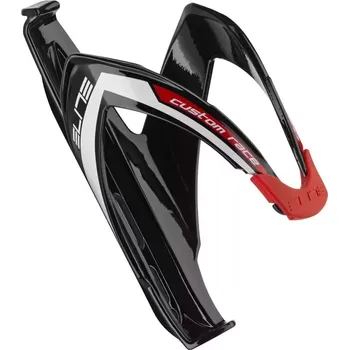 Košík na láhev ELITE košík CUSTOM RACE lesklý černý/červený