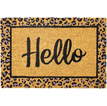 Rohožka VENKOVNÍ KOKOSOVÁ ROHOŽKA PŘED DVEŘE 40x60 cm ČERNÁ, VELKÁ A SILNÁ