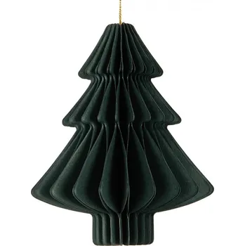 Vánoční ozdoba Zelená vánoční ozdoba z papíru stromeček Harmonic IV – 10 cm