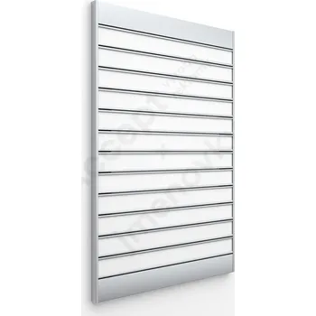 Informační tabulka Stříbrná dveřní tabulka SlimSlatz o velikosti 187 x 285 mm s zásuvným systémem