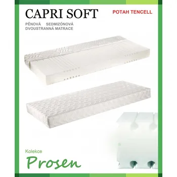 Matrace Zdravotní pěnová matrace Capri Soft 80x200cm Tencell