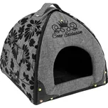 CAZO Kukaň pro psy a kočky Noir Grey, 47 x 46 x 40 cm