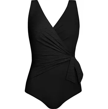 Oblečení a móda Dámské jednodílné plavky Thailand3 1069F23 19a - SELF černá XXL