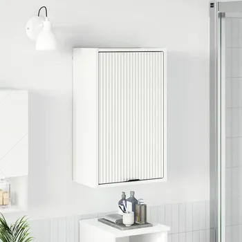 Koupelnový nábytek vidaXL Koupelnová skříň Bílá 39 x 23,5 x 65 cm Kompozitní dřevo & kov