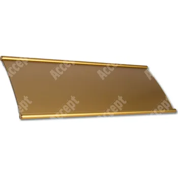 Informační tabulka Zlatá dveřní tabulka Plato 150&nbsp;o velikosti&nbsp;420 x 150 mm