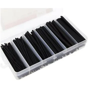 RC náhradní díl Sada smršťovacích bužírek, černé, 170ks