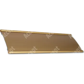 Informační tabulka Zlatá dveřní tabulka Plato 120&nbsp;o velikosti&nbsp;420 x 120 mm