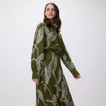 Reserved - Šaty s řetízkovým páskem - olivová - 064GG-91X - 064GG-91X-S