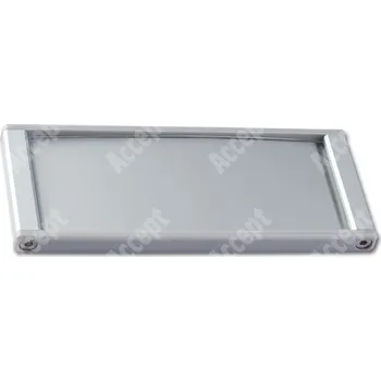 Informační tabulka Stříbrná dveřní tabulka Klassik Plus 132 o velikosti&nbsp;50 x 132 mm