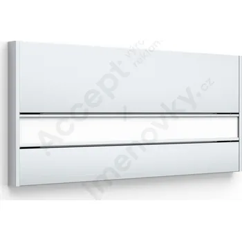 Informační tabulka Stříbrná&nbsp;dveřní tabulka&nbsp;SlimSlatz&nbsp;o velikosti&nbsp;187 x 85 mm&nbsp;s&nbsp;zásuvným systémem