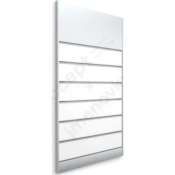 Informační tabulka Stříbrná&nbsp;dveřní tabulka&nbsp;SlimSlatz&nbsp;o velikosti&nbsp;187 x 345 mm&nbsp;s&nbsp;zásuvným systémem
