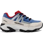 Dětské turistické boty Merrell MOAB SPEED 2 FST WP 1 Modrá, Béžová, Červená