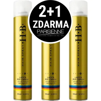 Kosmetická sada 2+1 Zdarma! Parisienne HB lak na vlasy s extra silnou fixací 3 x 500 ml (+ Dárek Parisienne HB lak na vlasy s extra silnou fixací 500 ml)