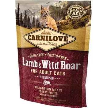 Carnilove CAT Lamb & Wild Boar for Adult Cats - Sterilised 400g