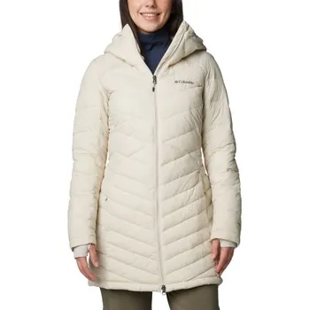 Dámská zimní bunda Columbia JOY PEAK II MID JACKET XL Béžová, Stříbrná