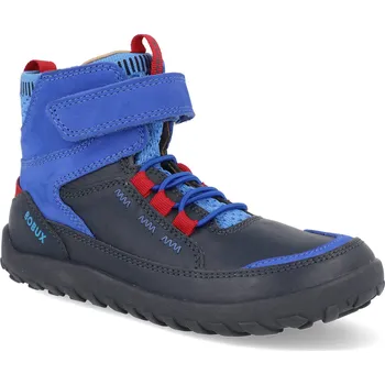 Barefoot dětské kotníkové boty Bobux - Alpha Amble Navy-Dazzling Blue modré Velikost: 27