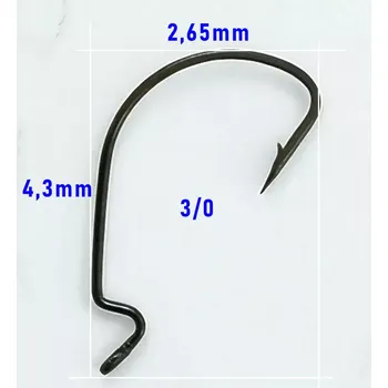 Rybářský háček OFFSETOVÝ HÁČEK KUMHO VEL 3/0 - 10KS