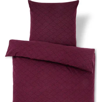 Povlečení 712818 - Tchibo - Povlečení z biberu - barva: červená