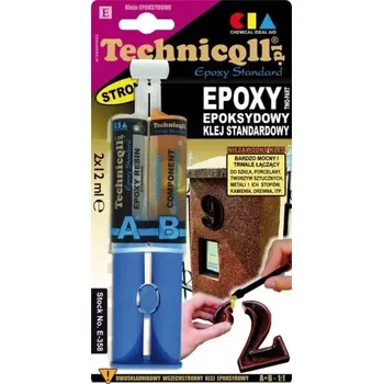 Průmyslové lepidlo TECHNICQLL EPOXY METAL - Kovové epoxidové lepidlo do 300kg 2x12ml