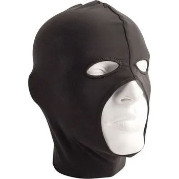 Erotická maska Mister B Lycra Cocksucker Hood, spandexová černá kukla