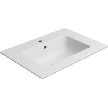 Umyvadlo PURA keramické umyvadlo Slim 62x46cm, bílá mat