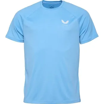 Sportovní pánské triko CASTORE SS T-SHIRT S Světle modrá, Bílá
