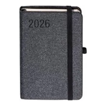 Diář Kalendarz 2026 A6 Sakura czarny TDW