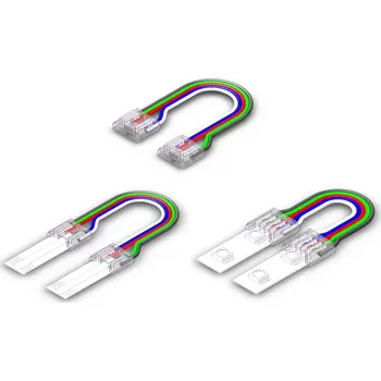 Příslušenství pro LED osvětlení Kama Lights® Spojka s vodiči pro RGBCCT COB pásek IP20