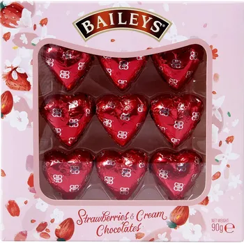 Čokoláda Baileys Strawberries & Cream Hearts 90g