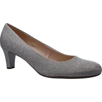 Dámské lodičky Vycházková obuv-lodičky, Gabor, stříbrná: Stříbrná Syntetika 30,2 46 F - užší střih (27062-26160)