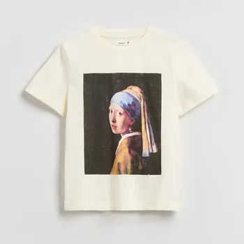 Dámské tričko Reserved - Tričko s potiskem - tělová - 531GA-02J - 531GA-02J-XL