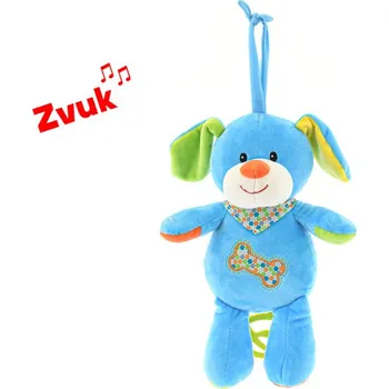 plyšák Pes plyšový 29cm s hracím strojkem na natažení 0m+ v sáčku