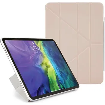 Pouzdro na tablet Pipetto Origami Folio, Apple iPad Pro 11 2018 / 2020 / 2021 / 2022, iPad Air 4 10.9 2020 / Air 5 10.9 2022 / Air 11 2024 / 2025, růžové