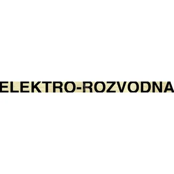 Značení Zlatý piktogram "ELEKTRO-ROZVODNA" s černým&nbsp;textem bez rámečku&nbsp;-