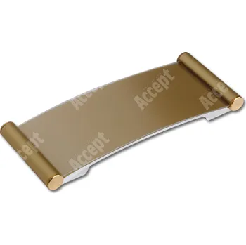 Informační tabulka Zlatá dveřní tabulka Plato 120&nbsp;o velikosti&nbsp;50 x 120 mm