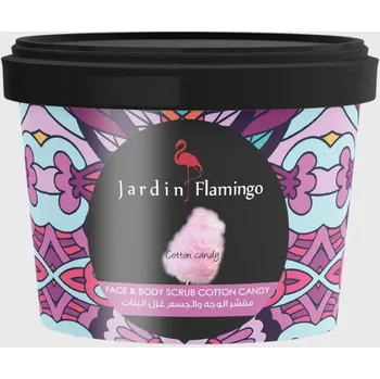 Tělový peeling Jardin Flamingo Cotton Candy Face & Body Scrub peeling na tělo a obličej 400 g