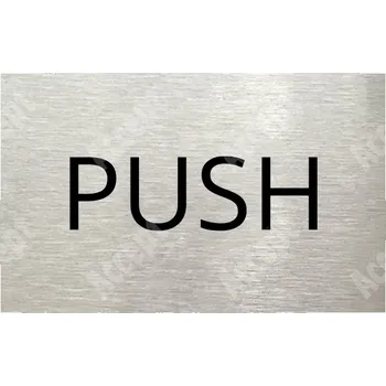 Informační tabulka Stříbrný piktogram "SEM - TAM - typ 31" s černým textem bez rámečku - 80 x 50 mm