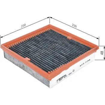 Kabinový filtr Filtr, vzduch v interiéru BOSCH 1 987 431 451